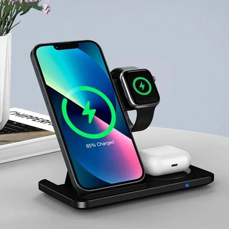 ⚡️ PowerNest 3-in-1 Wireless Charging Station
